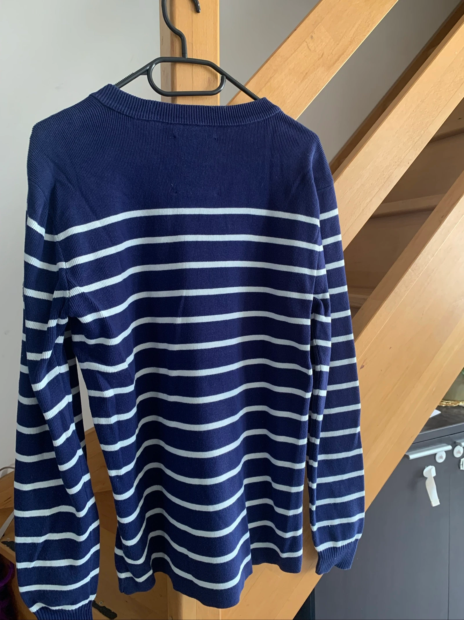 Men's G-Star RAW striped sweater navy blue/white – Size M – New – photo 3